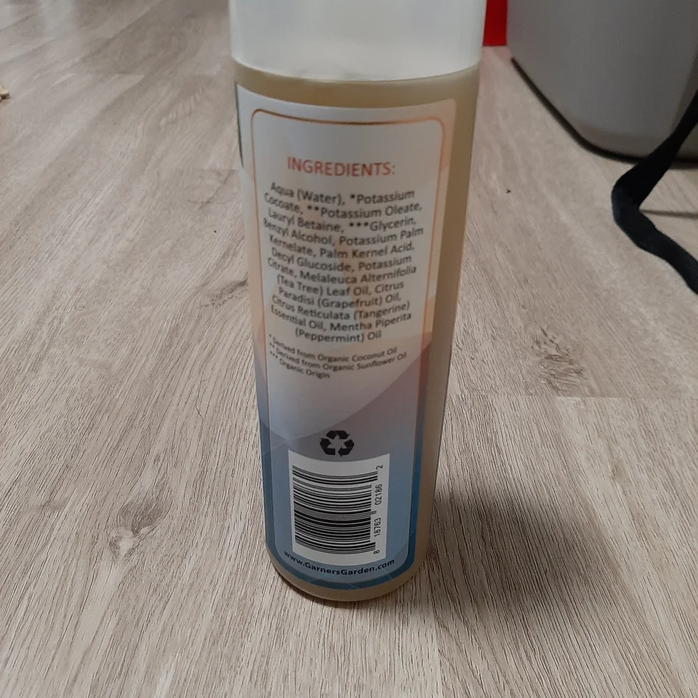 Garner's garden organic body wash